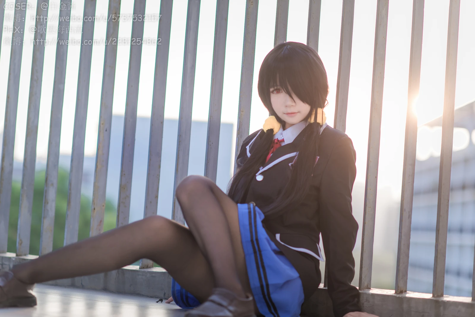 图片[6]-白金Saki 制服黑丝 28P-COS世界